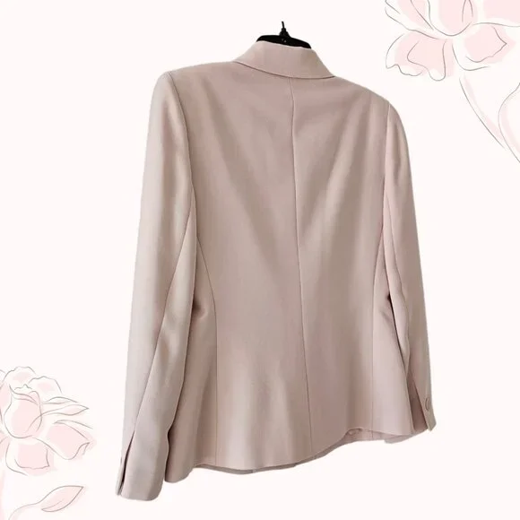 Petite Sophisticate Vintage Single-Breasted Blazer | NWT | 4P | Powder Pink - Picture 5 of 14